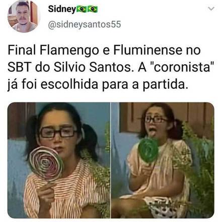 Transmissão da Final do carioca entre Flamengo e Fluminense no SBT vira meme