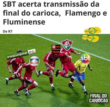 Transmissão da Final do carioca entre Flamengo e Fluminense no SBT vira meme