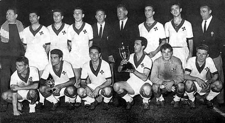 A Fiorentina, campeã da Copa das Copas de 1960