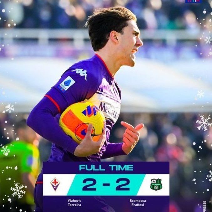 Vlahovic, Fiorentina 1 X 0, a ilusão da vitória que não veio