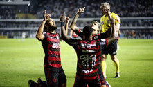 Flamengo vence o Santos na Vila e sobe na tabela do Brasileirão 