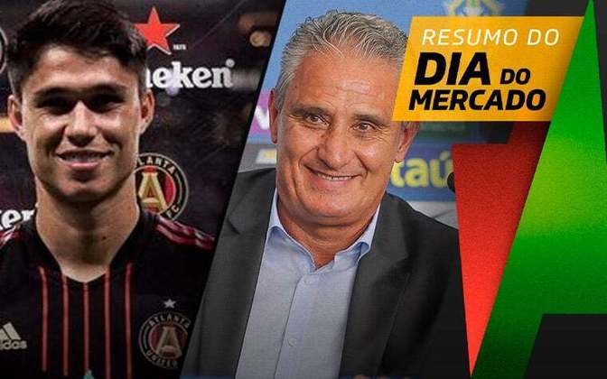 Flamengo anuncia acordo com atacante, Tite na mira de clube estrangeiro... tudo isso e muito mais a seguir no resumo do Dia do Mercado desta quinta-feira (18):