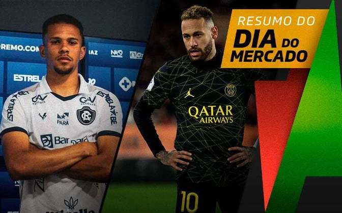 Flamengo define nomes para volante, gigante europeu abre negociações por Neymar... tudo isso e muito mais a seguir no resumo do Dia do Mercado desta segunda-feira (22):