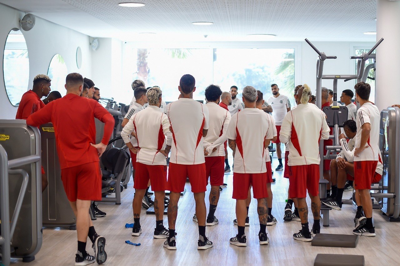 Flamengo realizou apenas atividade na academia em seu primeiro dia no Marrocos