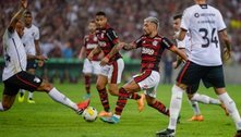 Torcedores do Flamengo brigam entre si e homem sai sangrando após empate na Copa do Brasil