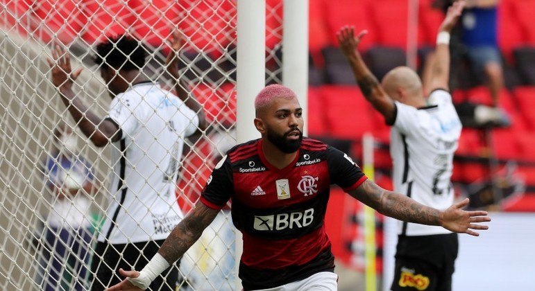 LANCE DO GOL DO FLAMENGO COM MARCAÇAO, GOL DE GABIGOL