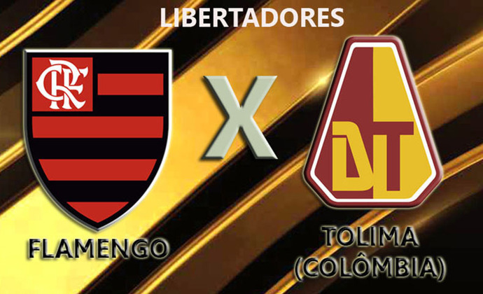 Flamengo X Tolima (Colômbia) - O Flamengo foi o 1º colocado do Grupo H. O Tolima foi o 2º lugar do Grupo D. 