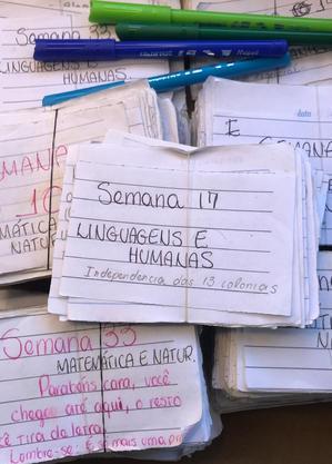 Foram mais de 1.300 flash cards criados
