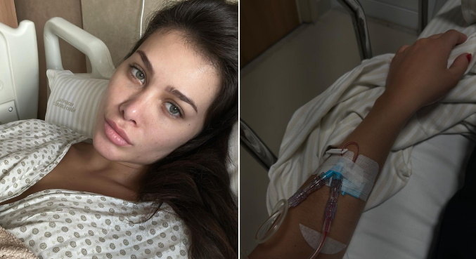 Na web, Flavia Pavanelli publicou fotos tiradas em hospital
