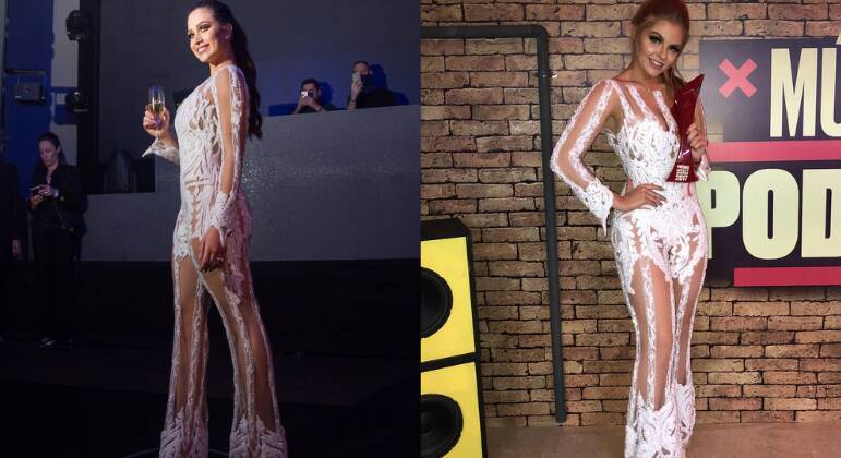 Flavia Pavanelli e Luisa Sonza com o mesmo look
