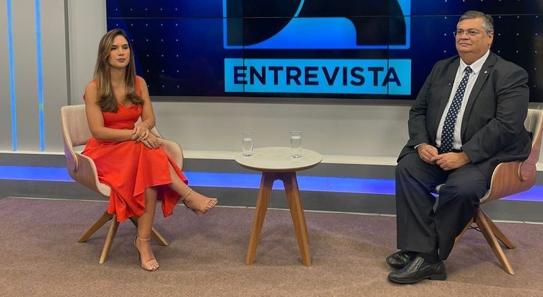 O ministro da Justiça e Segurança Pública, Flávio Dino concedeu entrevista à jornalista Renata Varandas