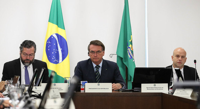 Jair Bolsonaro durante reunião do encontro de líderes do G20