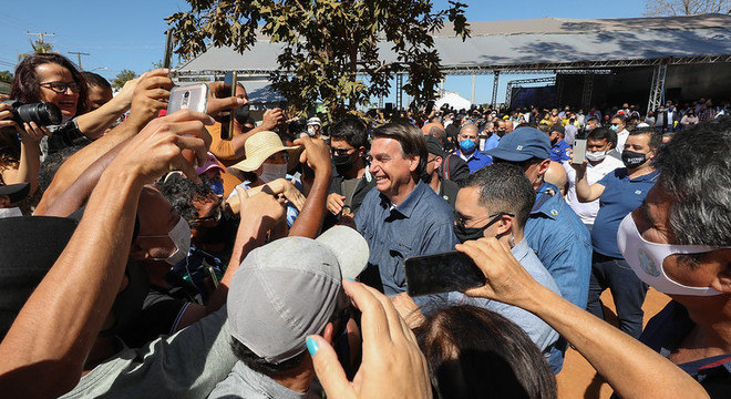 Bolsonaro viajou a Caldas Novas neste sábado (29)