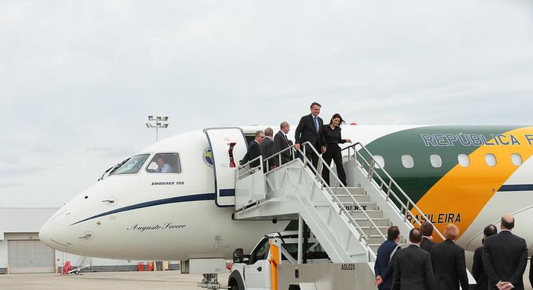 Bolsonaro em viagem aos Estados Unidos, em 2020