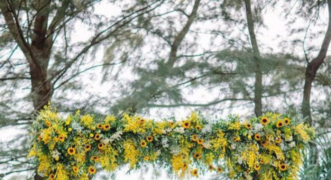 flores para casamento com girassol