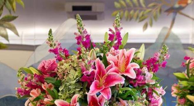 Flores para casamento lírios cor de rosa