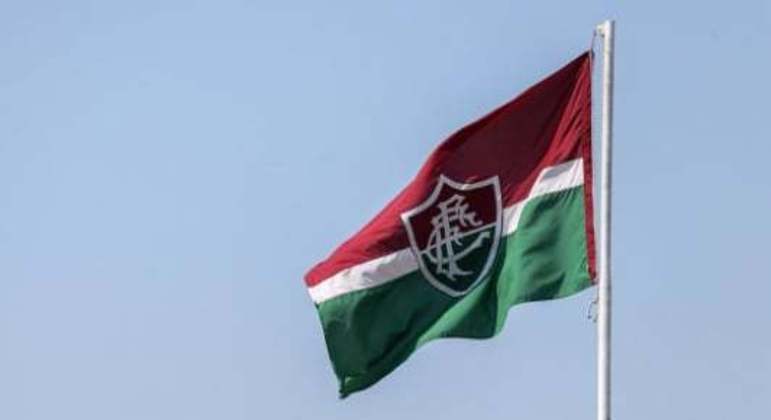 Fluminense - bandeira no treino