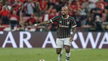 Felipe Melo detona jornal inglês que ironizou faixa etária dos jogadores do Fluminense: 'Idiotas' 