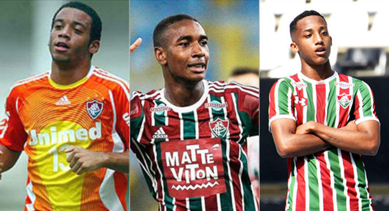 Fluminense - No Flu, os destaques são Marcelo, Gerson e João Pedro. O time ideal com joias da base seria com: Fernando Henrique (Oeste), Ayrton Lucas (Spartak Moscou), Digão (Buriram United), Marlon (Shakhtar Donetsk) e Marcelo (Real Madrid); Arouca (Figueirense), Gerson (Olympique de Marselha), Fabinho (Liverpool) e Gustavo Scarpa (Palmeiras); João Pedro (Watford) e Kennedy (Flamengo)