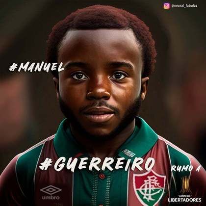 Fluminense: versão criança de Manoel, criada com auxílio de inteligência artificial.