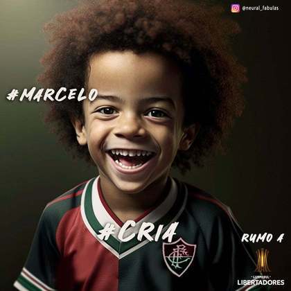 Fluminense: versão criança de Marcelo, criada com auxílio de inteligência artificial.