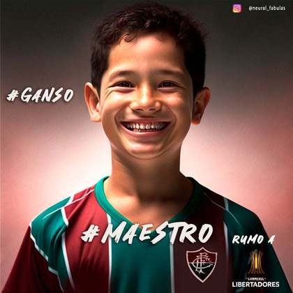 Fluminense: versão criança de Paulo Henrique Ganso, criada com auxílio de inteligência artificial.