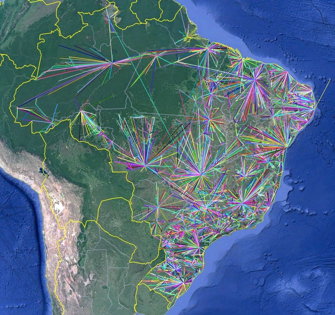 Fluxo de pacientes entre capitais e cidades pólo em busca de atendimento de saúde