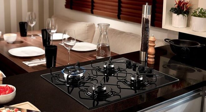 Fogão 4 bocas cooktop brastemp