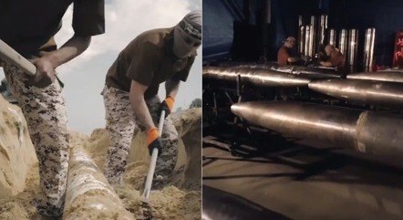 Hamas usa canos de água para construir foguetes