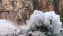 Deslizamento de pedras em Capitólio deixa cinco pessoas mortas. Veja vídeo