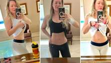 Fotos: Joice Hasselmann exibe barriga 22 kg mais magra e revela: "Abdominoplastia?"