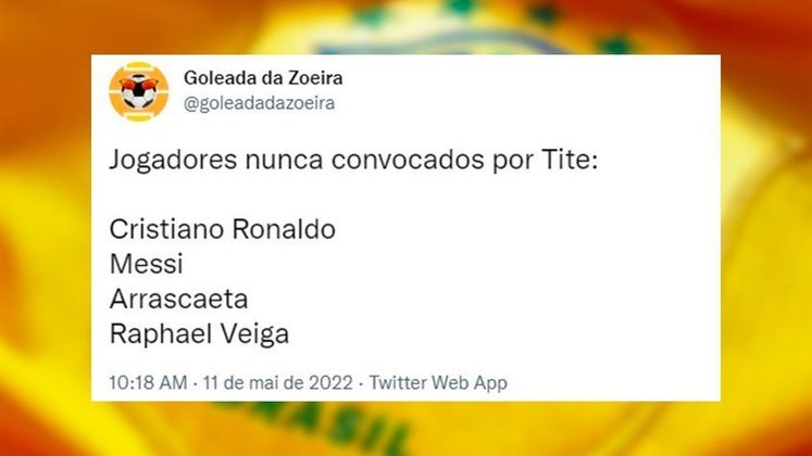 Fora da lista de Tite na Seleção Brasileira, Raphael Veiga protagoniza memes feitos por torcedores.