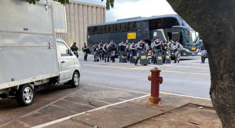 Força Nacional de Segurança Pública está na Esplanada