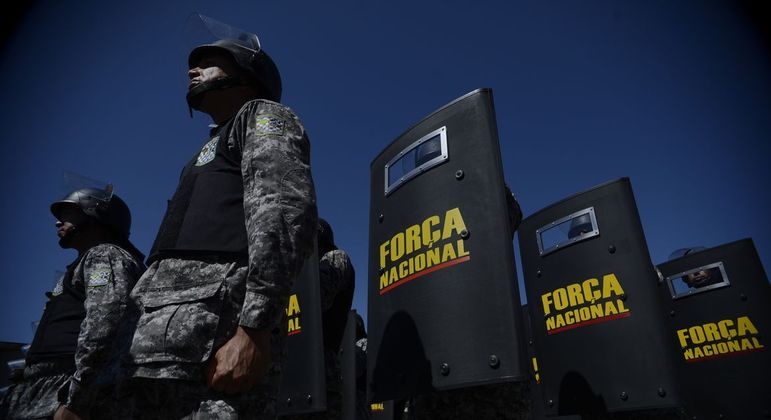 Agentes da Força Nacional de Segurança Pública