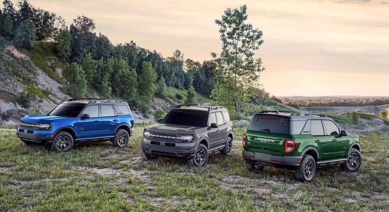 Bronco ganha três novas opções de cores; Azul Atlas, Cinza Torres e Verde Fuji