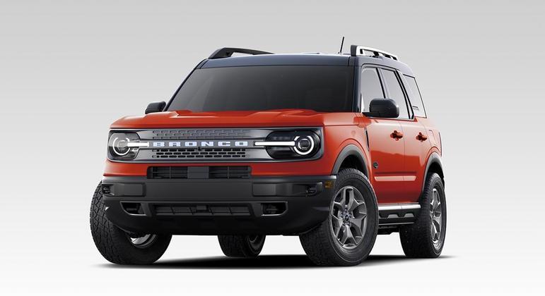 Vermelho aurora, uma das quatro novas cores do Bronco