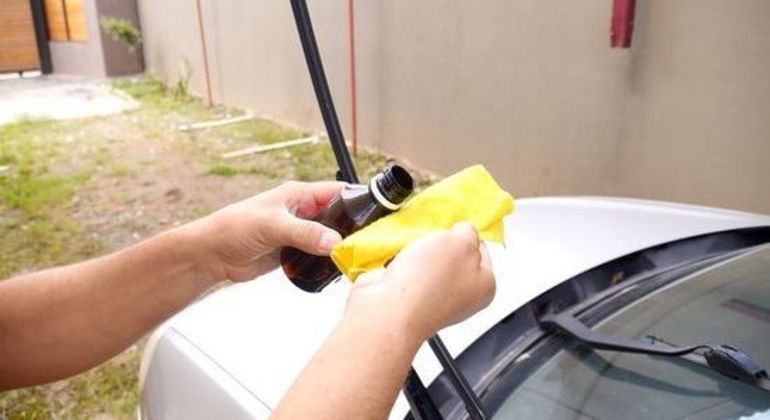 Para limpar as palhetas, basta levantá-las e passar um pano limpo com água e sabão neutro