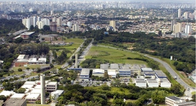 Foto aérea da USP, uma das principais universidades públicas do país