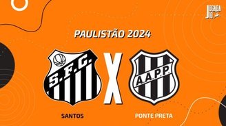 Santos x Ponte Preta, AO VIVO, com a Voz do Esporte, às 18h 