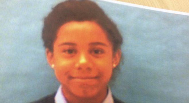 A escola de Ruby usou sua foto do sétimo ano, quando seus cabelos eram mais curtos, em seu anuário