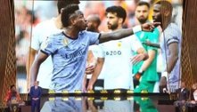 Valencia reprova imagens em discurso de Vini Jr. contra racismo na Bola de Ouro