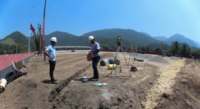 Andamento de obras no CT do Flamengo
(Foto: Gilvan de Souza/Flamengo)