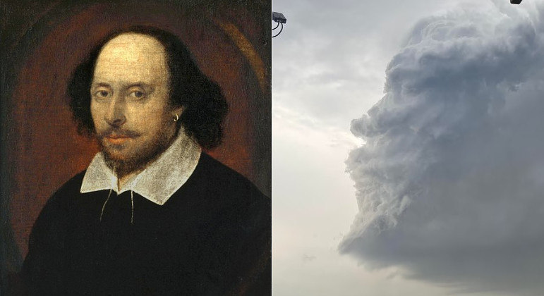 Jovem tenta fotografar relâmpagos, mas clica nuvem parecida com Shakespeare