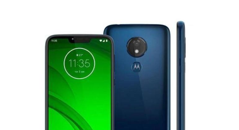 Fotografia do Motorola Moto G7 Power para ilustração do item