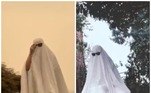 Uma usuária do Twitter comentou que não há nada  'malicioso em crianças vestindo fantasias de fantasmas antigas e tirando fotos com amigos'