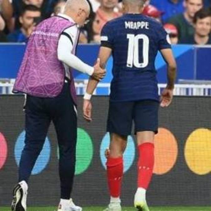 Momento de tristeza, a lesão de Mbappé