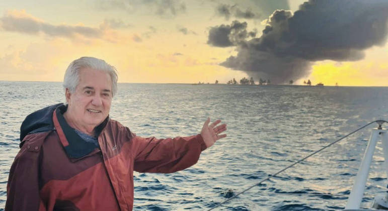 Francisco José em gravação do seu último "Globo Repórter" que vai ao ar nesta sexta-feira  