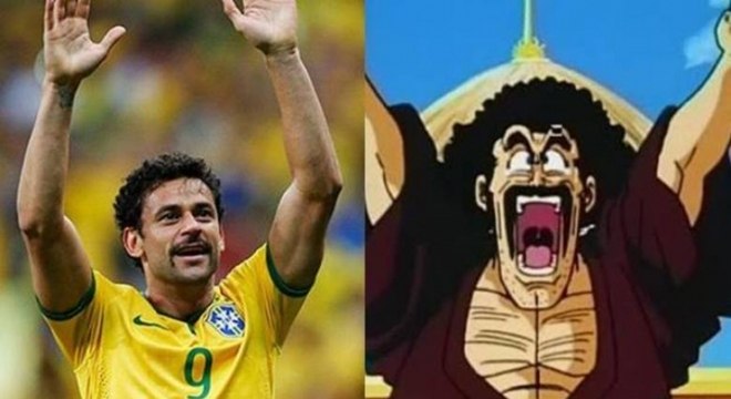 Fred e Mr. Satan, personagem de 'Dragon Ball'