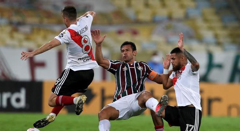 Fred Marca E Fluminense Estreia Na Libertadores Com 1 A 1 Com O River Esportes R7 Futebol