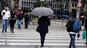 Temperature drops 16 degrees in SP with the passage of a cold front
